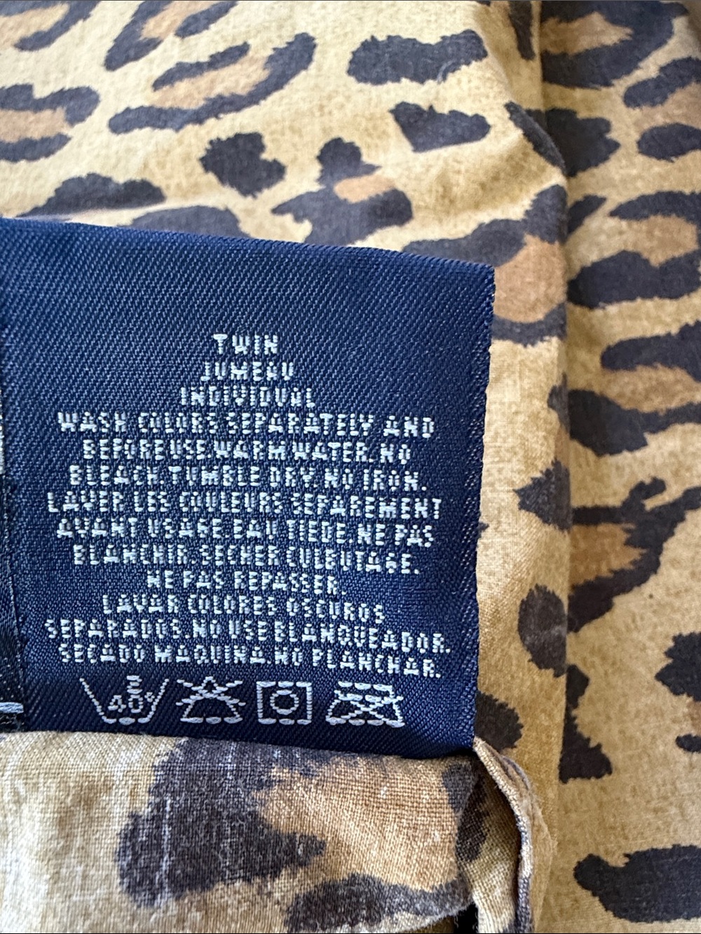 Ralph Lauren Leopard Print Twin Sheet Set - Picture 3 of 6